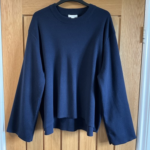 Navy blue oversized curved - navy,