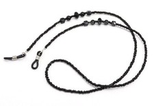 Glass Cord Black Bead Glasses