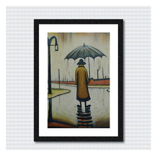 Lowry Style Black Framed Art