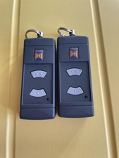 2 x Hormann HSE2 GREY Button Garage door remote, Including Battery