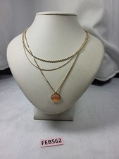 H&M Gold Layered Chain Pendant