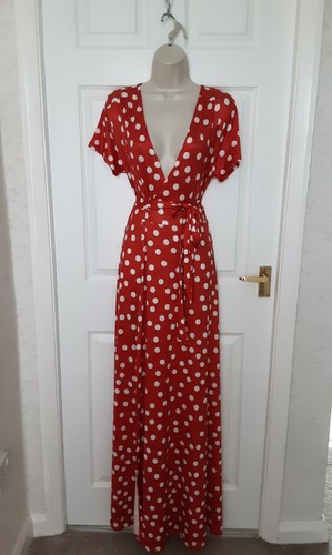 Polka dot long - , dress,