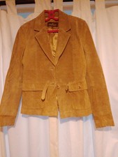 Naf Naf lined suede jacket 