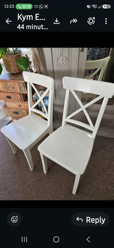 Pair ikea ingolf chairs - pair,