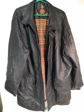 Mens Mulberry LTD. Charcoal Leather Jacket Medium made in England 38