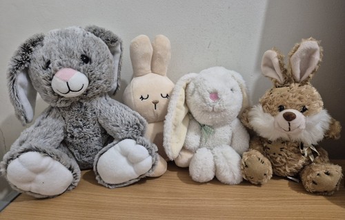 Bunny rabbit plush bundle - plush, x4
