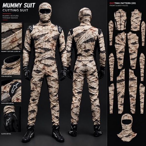 Mummy driver suit ghost - f1,