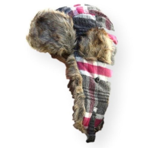 Maroon russian style ushanka - maroon,