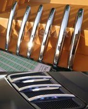UK STOCK 6x CHROME Bonnet Vent