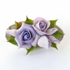 BLUE MOON ROSE BOUQUET BROOCH