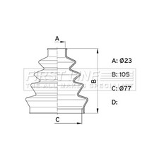 Genuine First Line CV Boot Kit