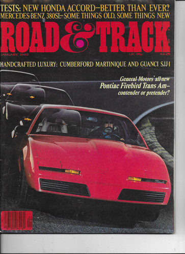Road track magazine usa - &,