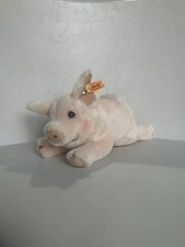 Steiff Animal 280016 Sissi Pig Lying 22 Cm. Top Condition