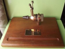 Oak/Brass/Copper Unique Desk Tidy / Pen Stand Ex-Defence Research Agency 1990s