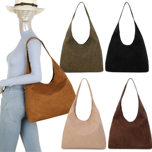 Ladies faux suede slouchy - faux,