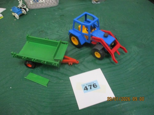 Vintage playmobil tractor - vintage,