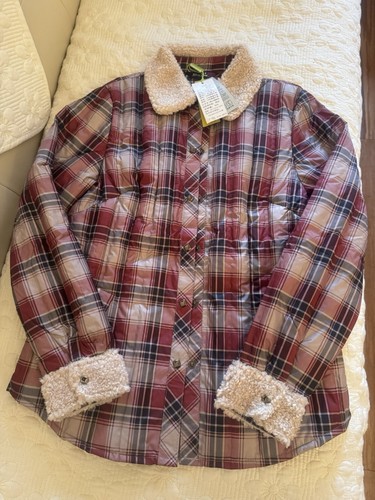 Plaid down jacket new with