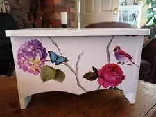 Wooden stool vintage bird - stool,