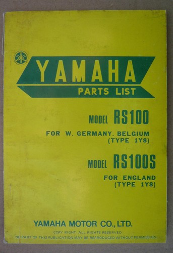 Yamaha rs100 type - yamaha, 1y8