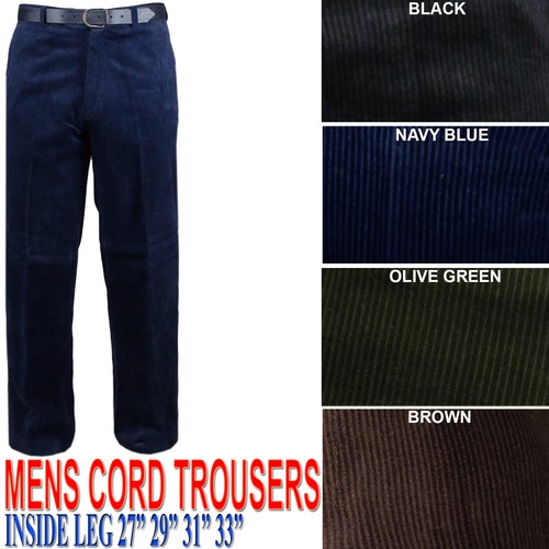 Mens corduroy cord trousers - corduroy,