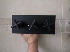 Horizontal Triple 3 x Crosshead Thermostatic Concealed Shower Valve & Diverter