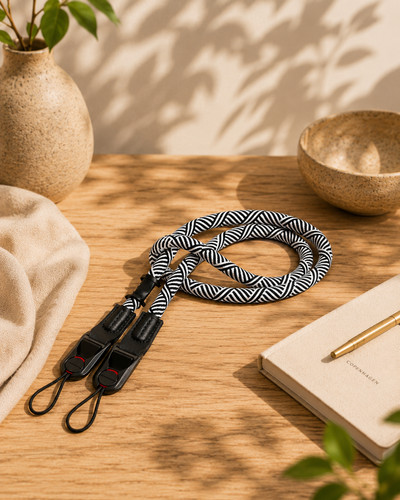 Black white braided - braided, rope