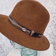 Bailey Of Hollywood Mens Fedora Hat Large Brown Wool Felt Wide Brim Western