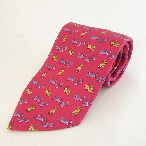 Hermes tie red silk - red, all