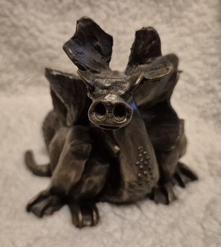 Bronze dragon figurine - dragon, cold