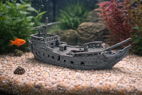 Shipwreck aquarium ornament - shipwreck,