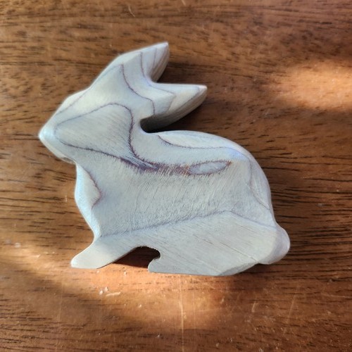 Baltic forest wooden rabbit - forest,