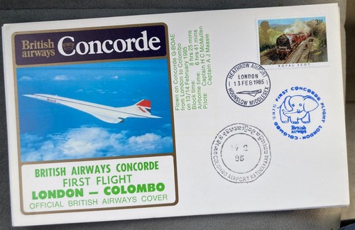 Concorde flown cover - concorde,