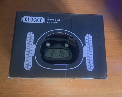 Clocky alarm clock with wheels - clocky,