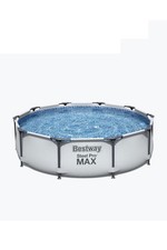 10ft x 30in Grey Round Steel