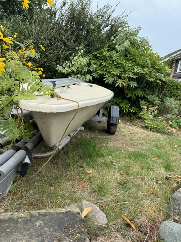 Laser sailing dinghy - sailing,