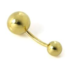 9ct Yellow Gold 8mm Ball Belly