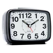 Acctim Titan 2 Alarm Clock with Sweeping Hand Snooze & Light Black Colour