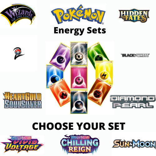 Pokemon energy card sets - card, wotc