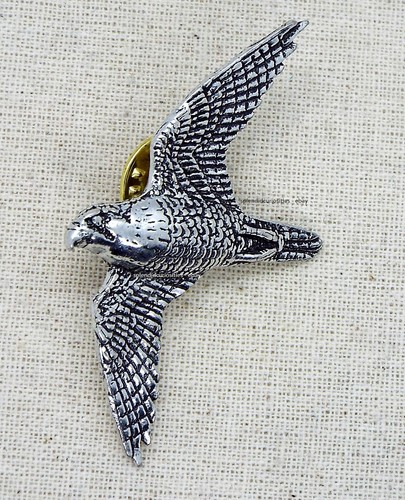 Peregrine falcon bird pin - bird,