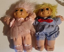 2 X Vintage Russ Plush Troll