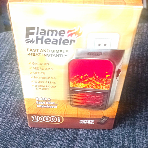 Flame heater 1000w - 1000w, plug-in