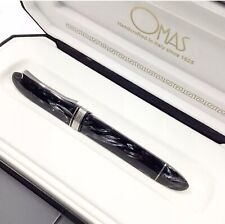 Unused Omas 360 Grey Pearl Celluloid Rollerball Pen, Boxed