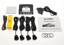 FOR TOWBAR CARS: CISBO REAR REVERSE PARKING SENSORS FOUR SENSOR BUZZER KIT 