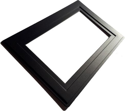 Black double light switch - double,