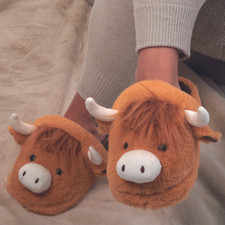 Plush Highland Cow Novelty