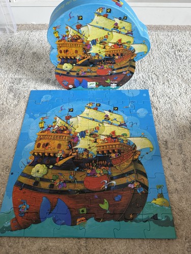 Jigsaw puzzle pieces boat - 54,