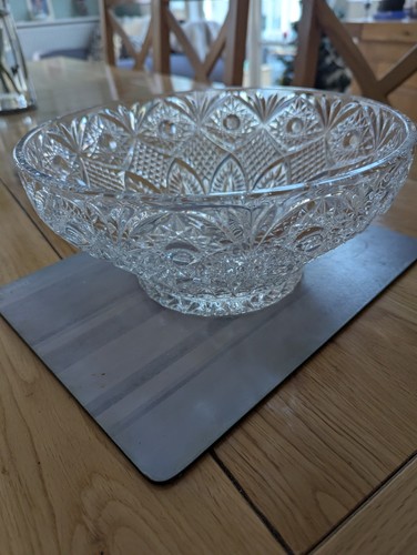 Vintage bohemia crystal bowl - crystal,
