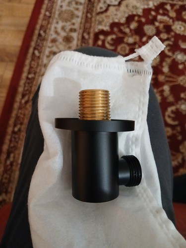 Shower elbow matte - 90°,