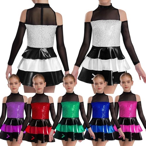 Kids girls leotard metallic - uk,