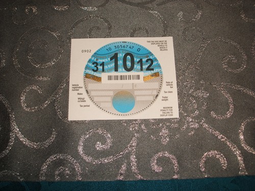 Tax disc 10 2012 - tax,